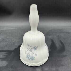 Vintage Johann Haviland Blue Garland Dinner Bell Appx 5.5"